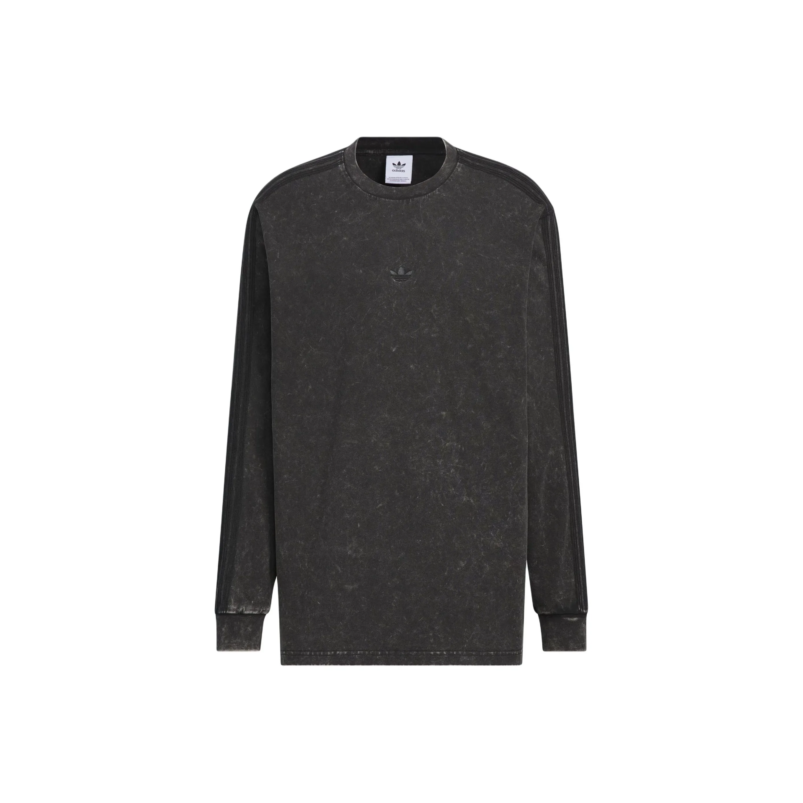 Adidas Originals WASHEDLONG SLEEVE TOP T Shirt Men's Black