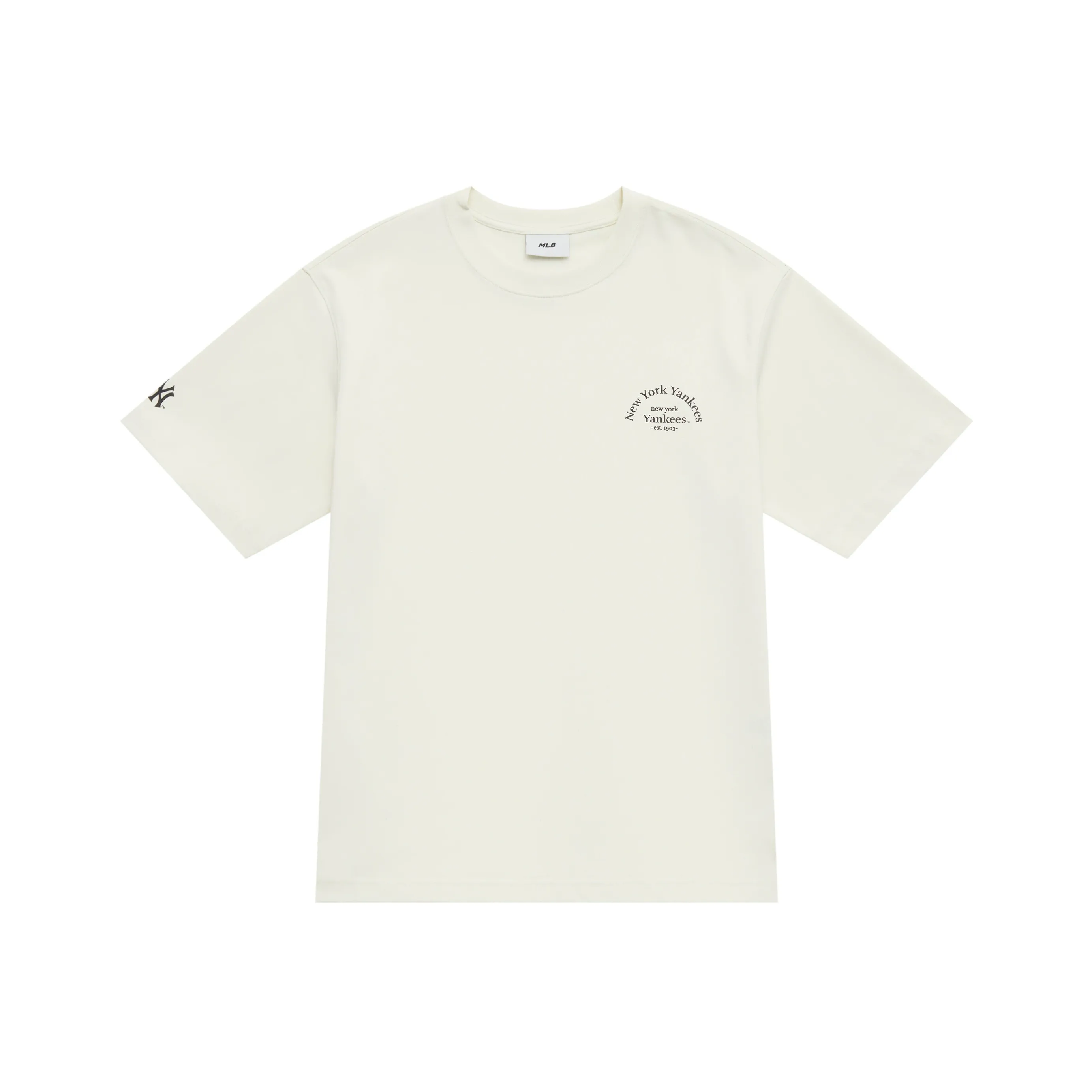 MLB Base Logo New York Yankees Basic Collection T-Shirt Unisex Cream