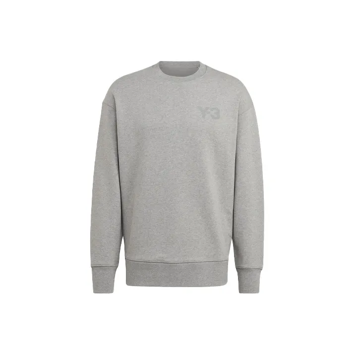 Y 3 Серый Мужской Свитшот