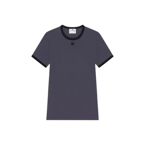 COURREGES Джинсовая черная рубашка для мужчин T