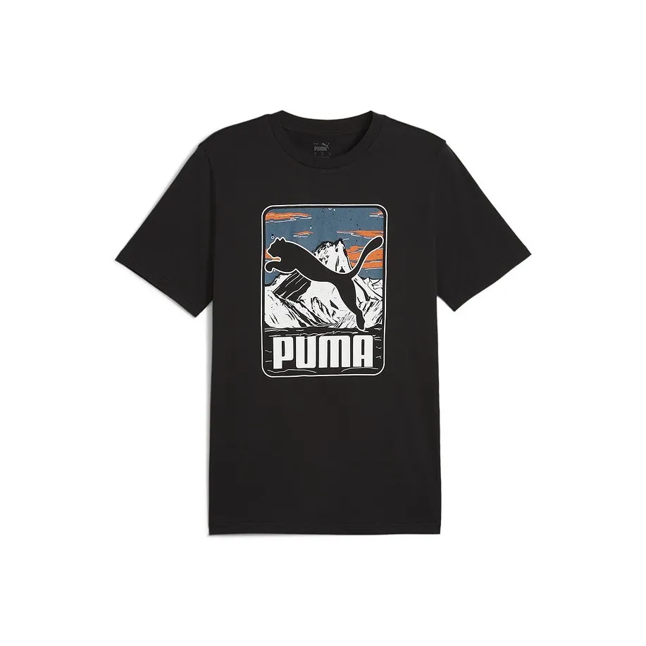 PUMA GRAPHICS T-Shirt Мужской Черный