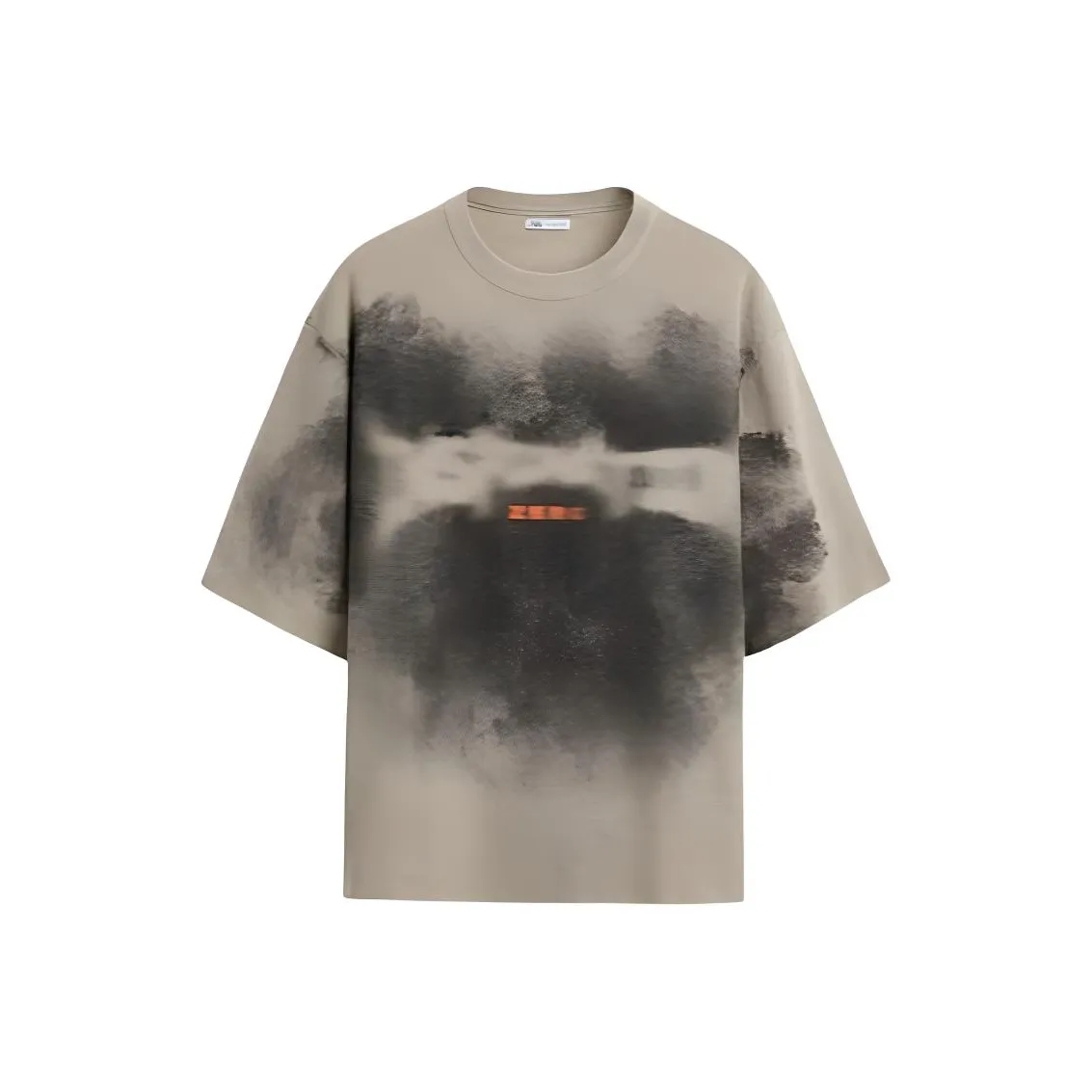 Openwork T-shirt with logo
