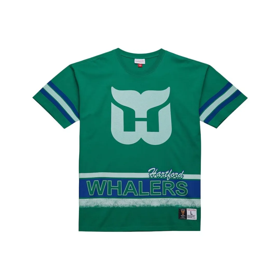 MITCHELL NESS x NHL Hartford Whalers Футболка Мужская Зеленая