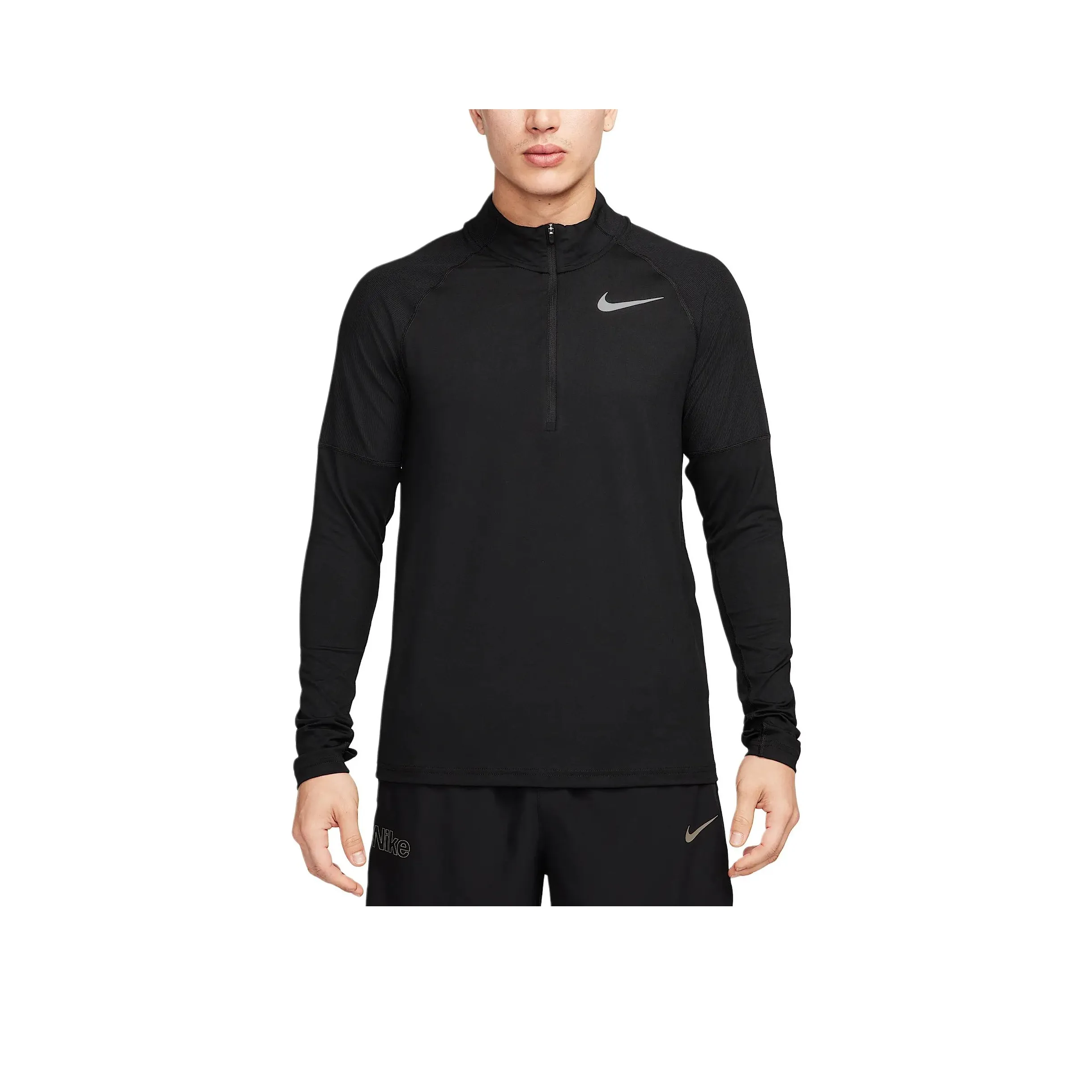 nike ElementDri Форма Бег Т-Рубашка Мужская Черная