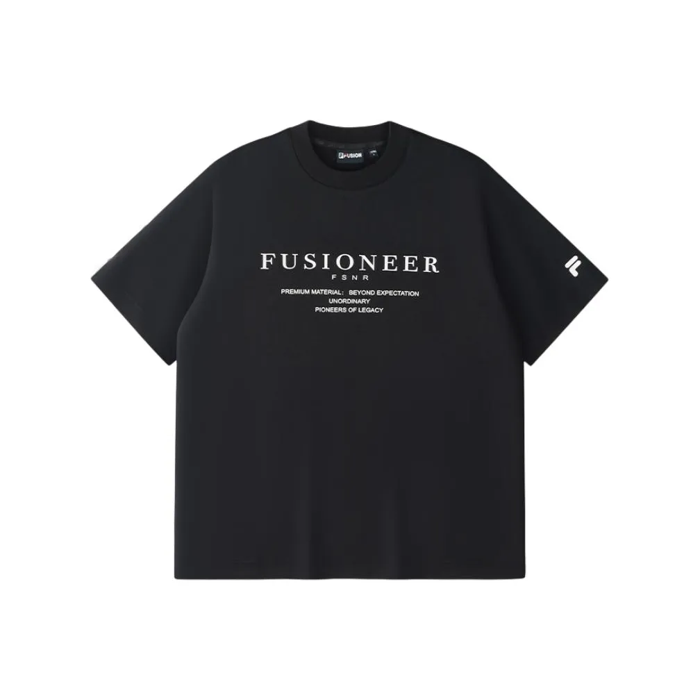 FILA FUSION FUSIONEER SS25 T Shirt Men's Jet Black BK