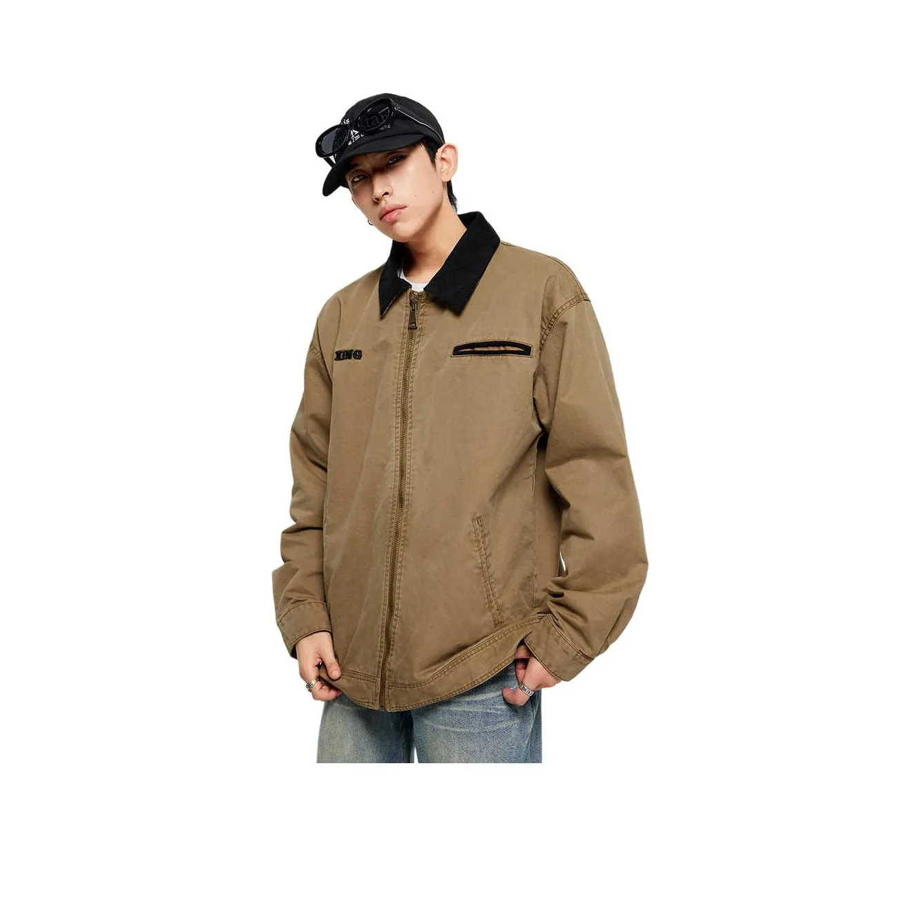 JFU Куртки и Пальто Мужской Хаки