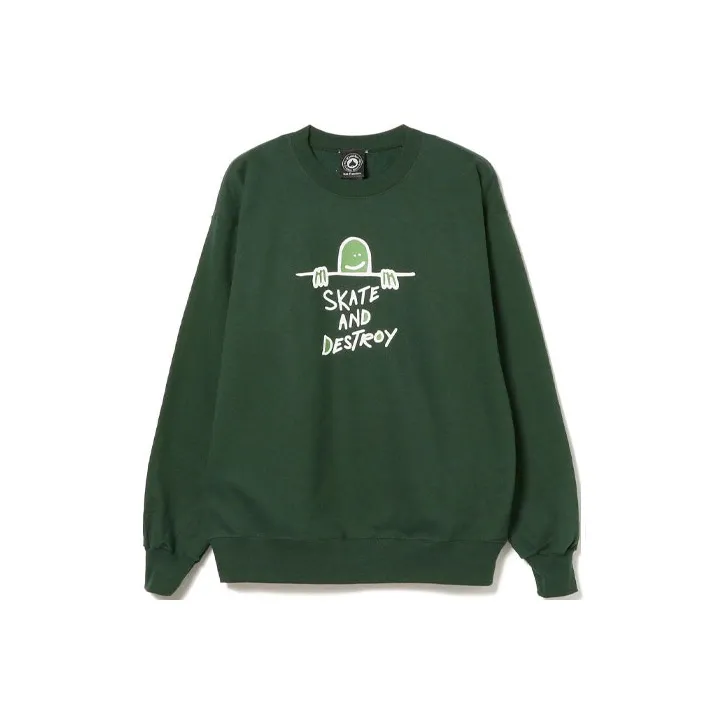 Thrasher Свитшот Американская версия Унисекс Зеленый