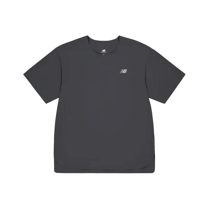 New Balance совместная футболка Мужская Темно-серая
