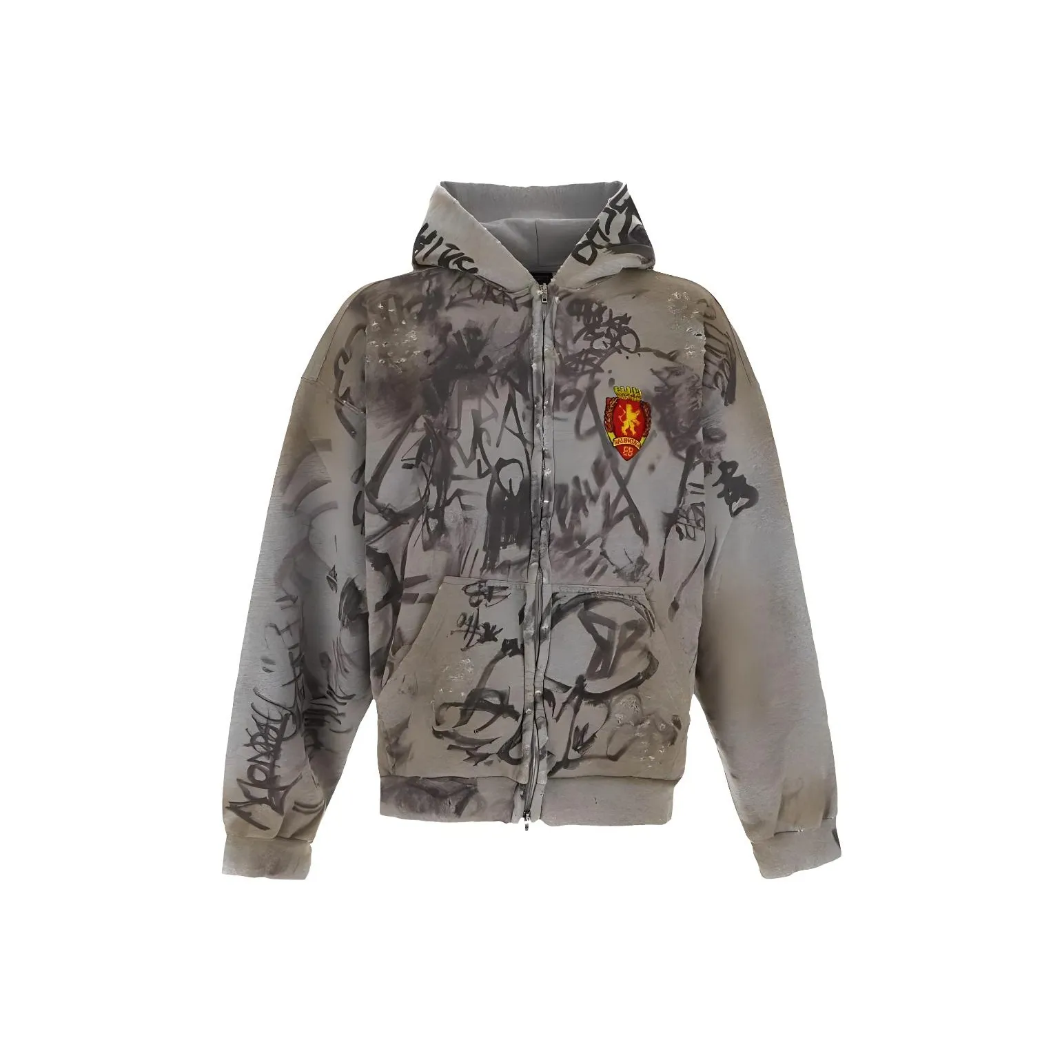 Balenciaga Scribbled Medium Fit Hoodie