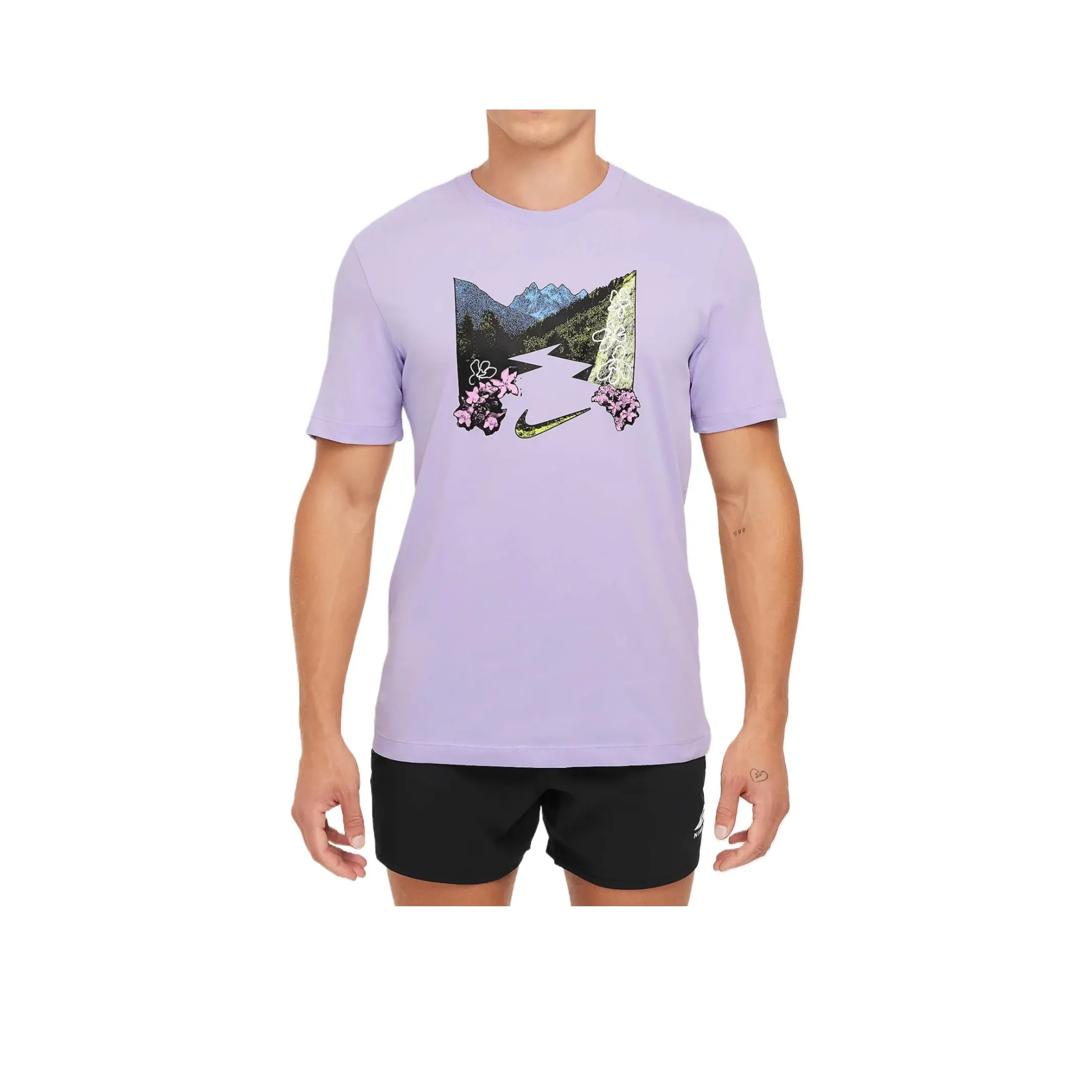 Nike Dri-Fit T-Shirts Men Hydrangea Purple