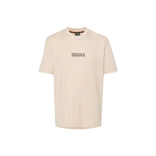 Ermenegildo Zegna Бежевые Мужские Рубашки
