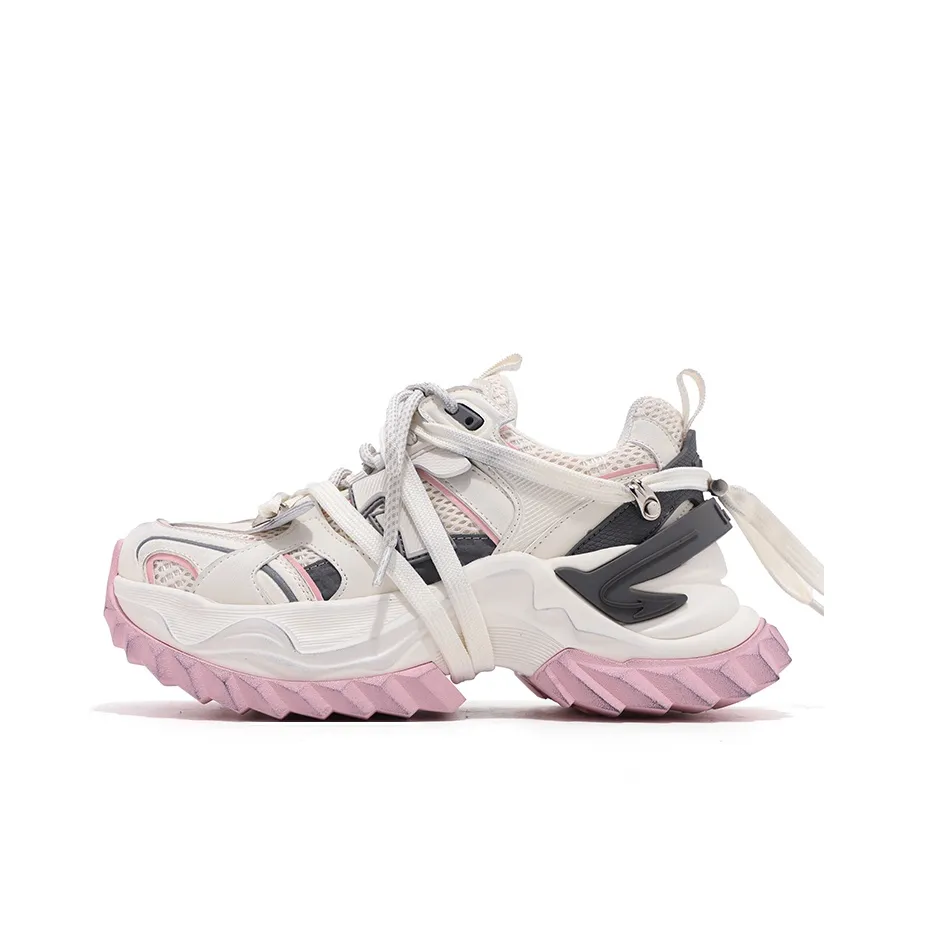 FALLINMISS Galaxy Series Дышащий Легкий Увеличение Высоты Низкий Топ Кроссовки с Толстой Подошвой Женские