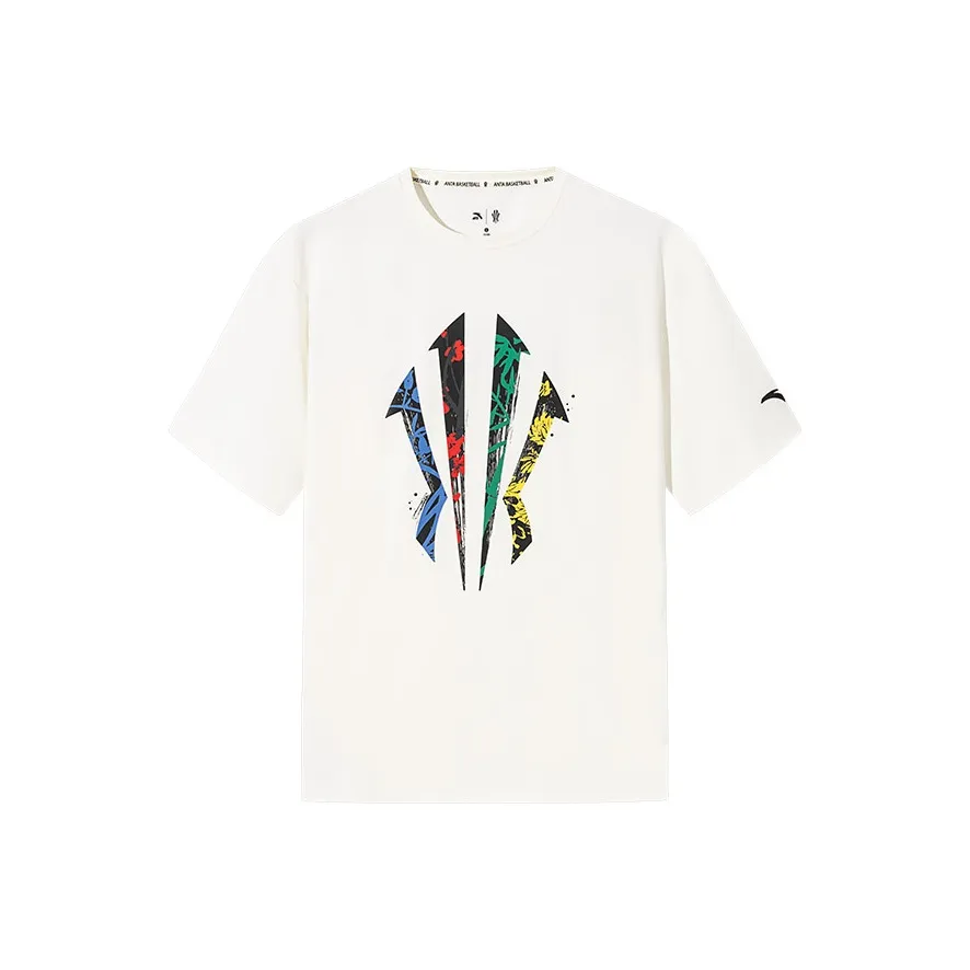 Anta T Shirt Unisex Vanilla White
