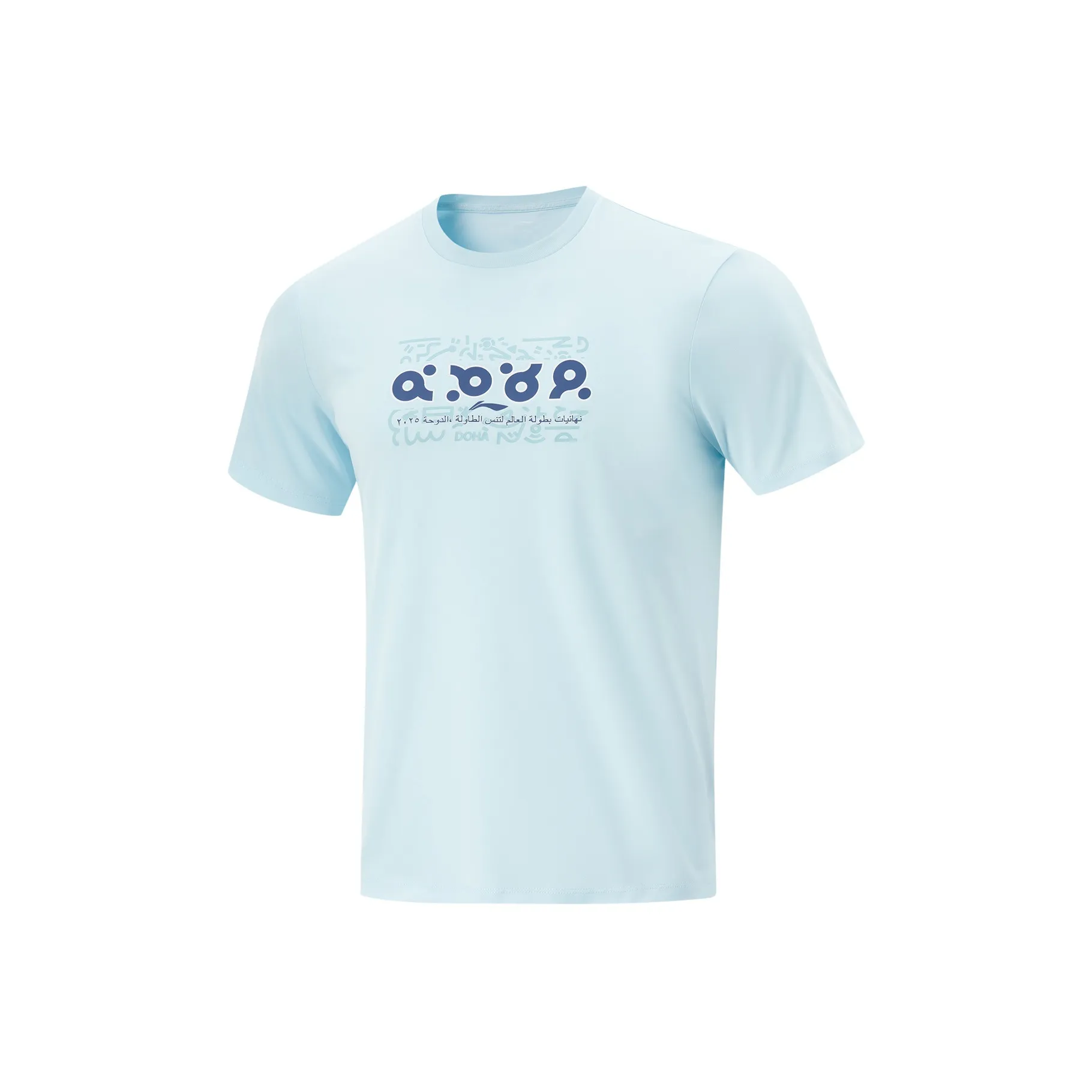 LINING Table Tennis Series T Рубашка Унисекс Light Небесно-Синий