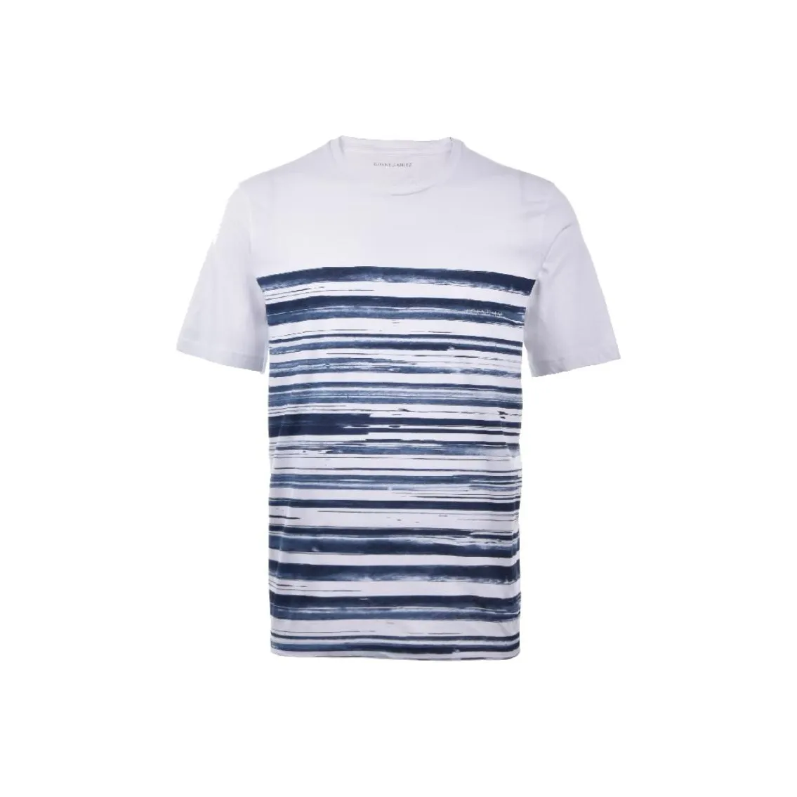 Corneliani T Рубашка Мужская Синяя Белая