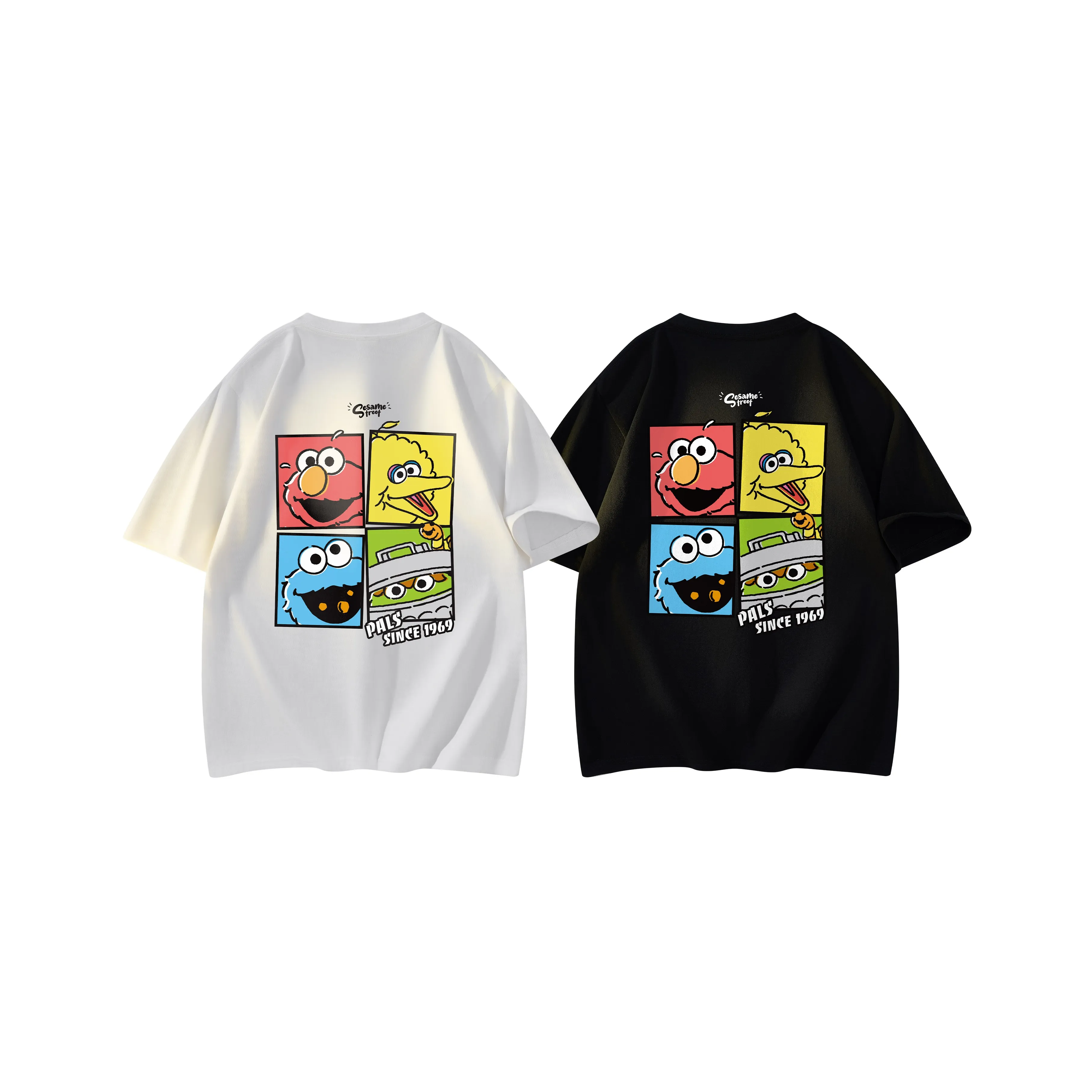 Улица Сезам T Рубашка Длинный рукав Унисекс