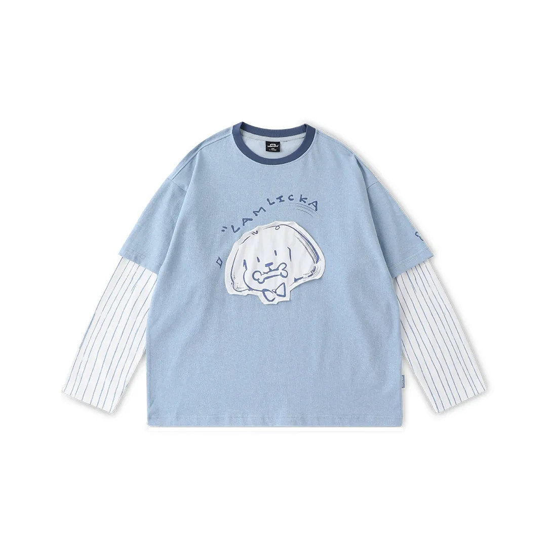 LAMLICKA Синяя Унисекс Футболка