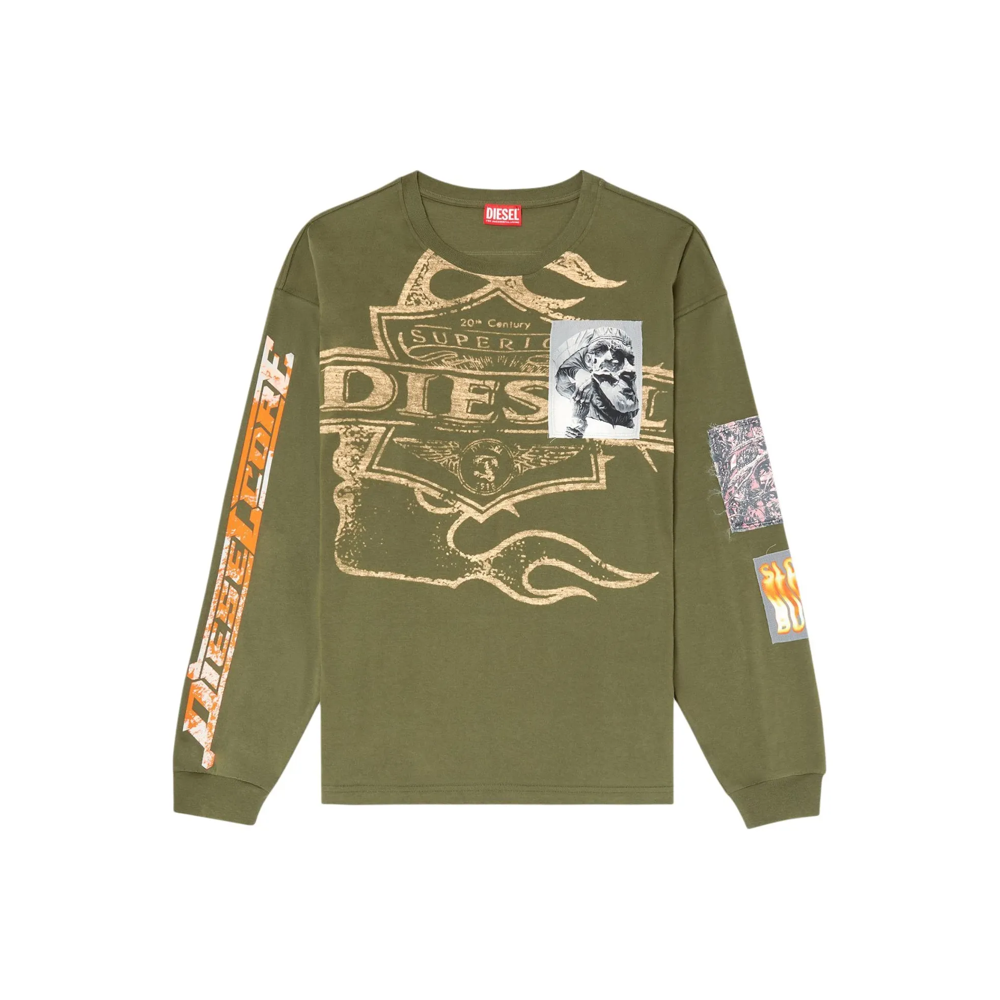 DIESEL T Boxt ls Slits R5 T shirt