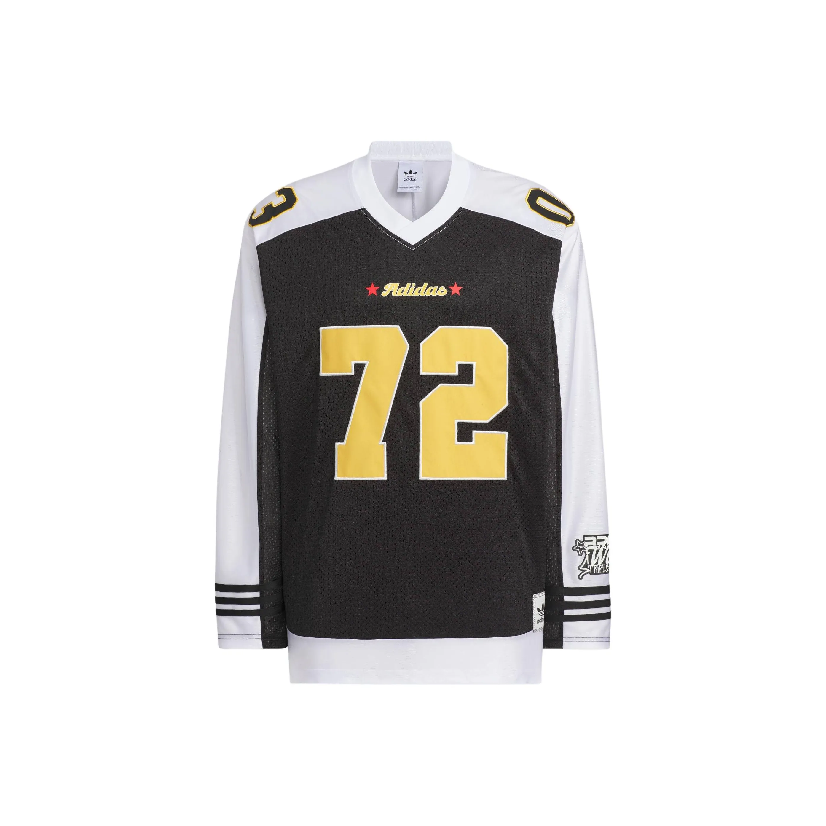 Adidas Originals RETRO B BALL BBRTR LS JERSEY T Shirt Unisex Black/White