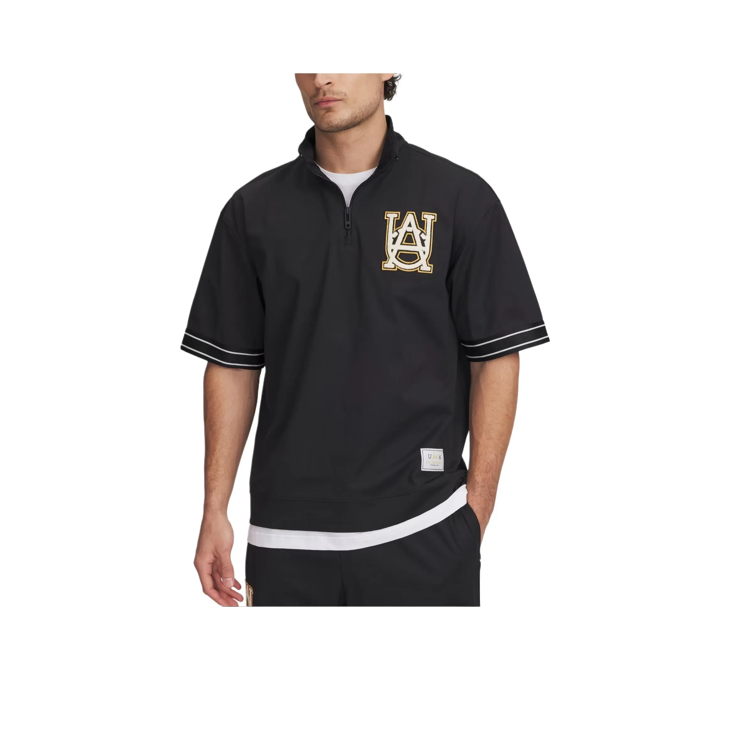 Under Armour T-Shirt Мужской Черный Noble Золотой Драгоценный камень Цвет