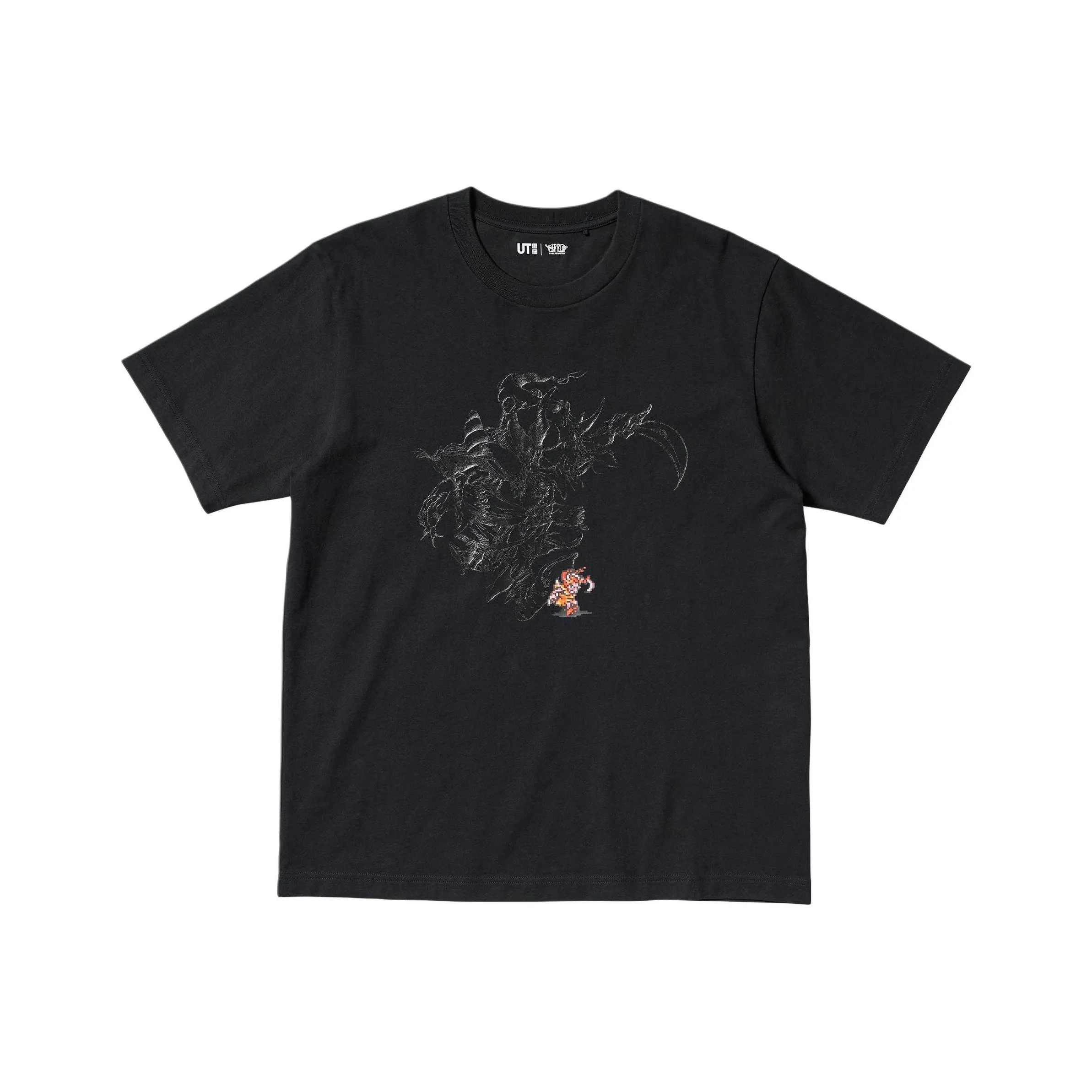 UNIQLO Final Fantasy Co Подпись Черные Мужские T-Рубашки