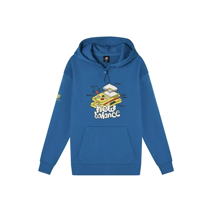 New Balance совместный бренд ZPZ Graphic Print Толстовка Мужская Синяя