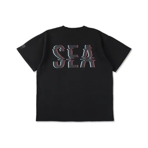 Wind And Sea Черная Унисекс Футболка