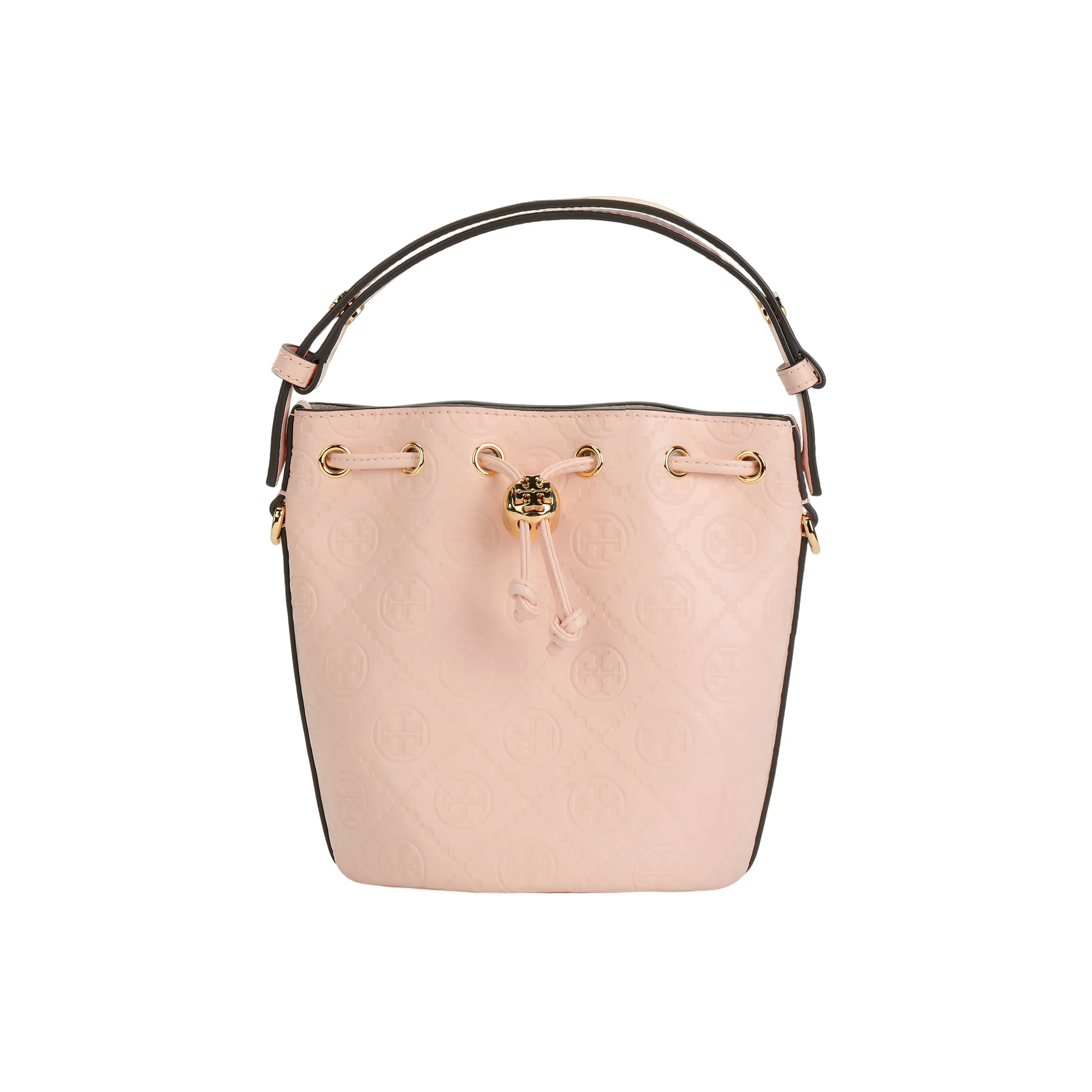 TORY BURCH T Monogram Кожа Ведро Сумка Сумка через плечо Сумка мини Женская Розовая
