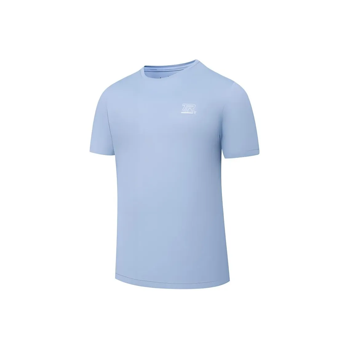 QIAODAN T Рубашка Мужская Небесно-синий Перо