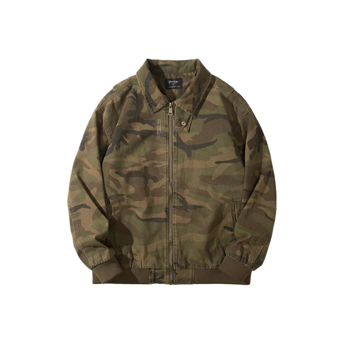 JFU Куртки и Пальто Мужской Темный Хаки