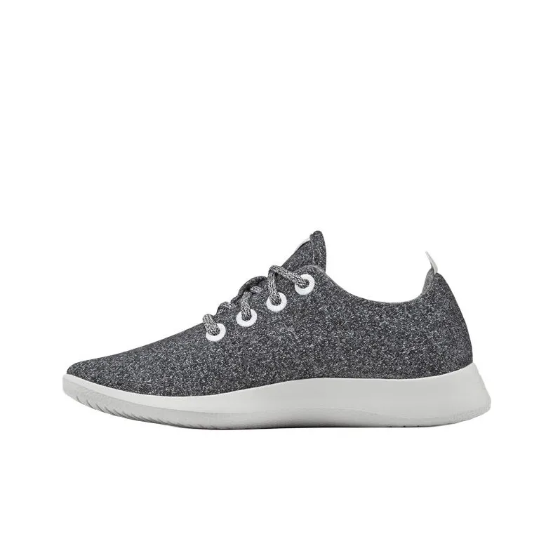 Allbirds Wool Runner Амортизация Низкий Топ Повседневный Городской Коммутирование Беговые кроссовки Женские Естественный Серый Версия для США