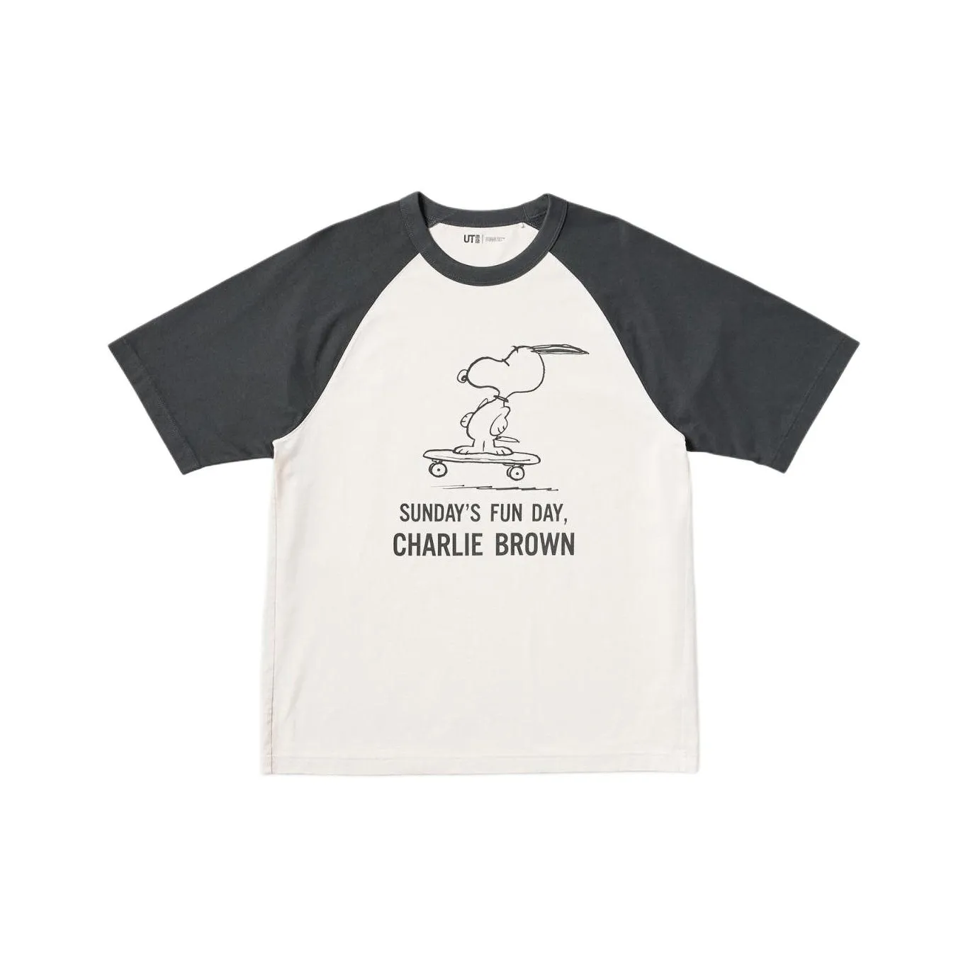 UNIQLO X PEANUTS Коллаборация T-рубашка Мужская Темно-серая