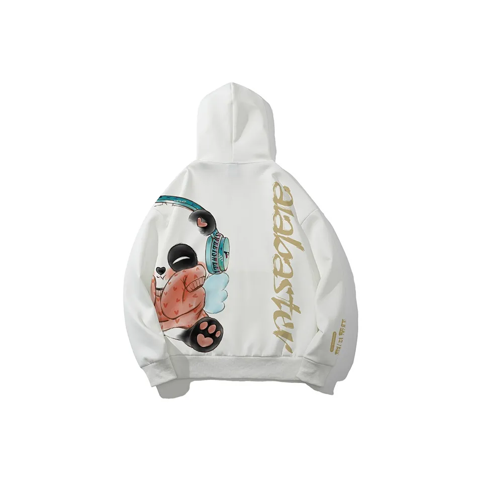 SANSYAS С капюшоном свободный крой стандартный свитшот унисекс