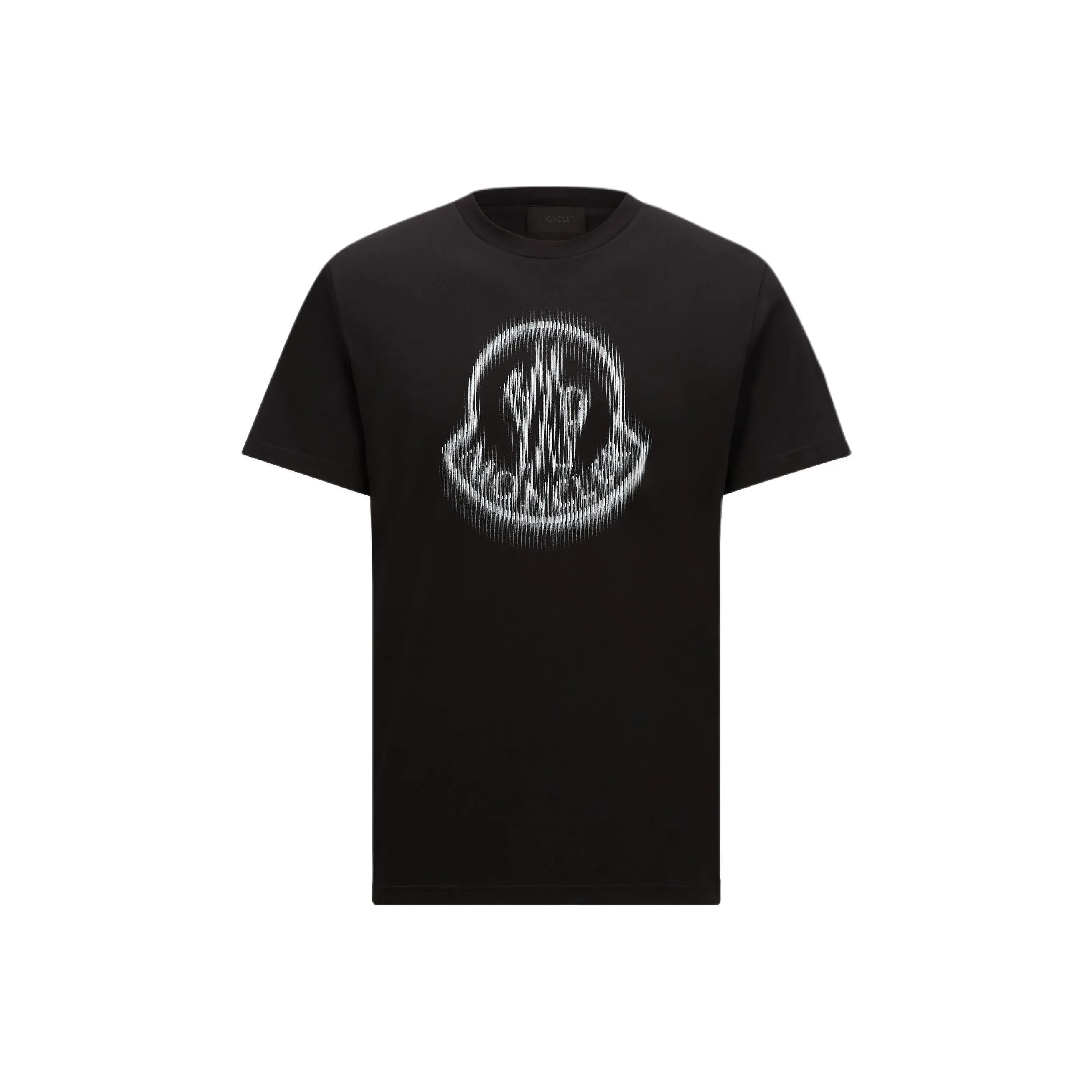 Moncler Gradient Logo Printed Crewneck T Shirt
