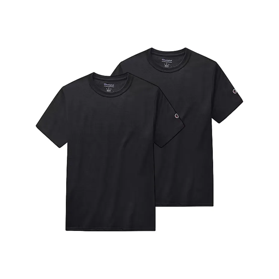 Champion T-Shirt Unisex 2 Pack Black Чемпион T-Shirt Унисекс 2 Пачки Черный