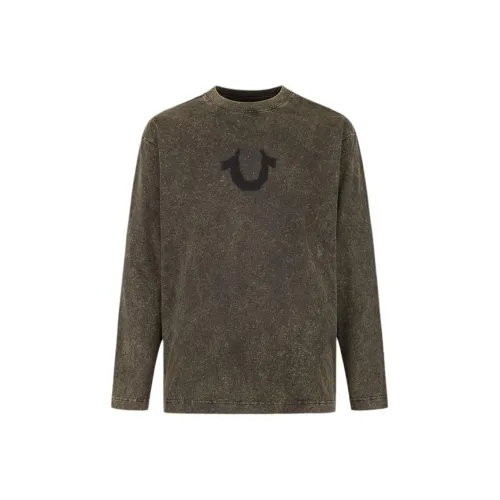 True Religion Мужские рубашки армейского зеленого цвета
