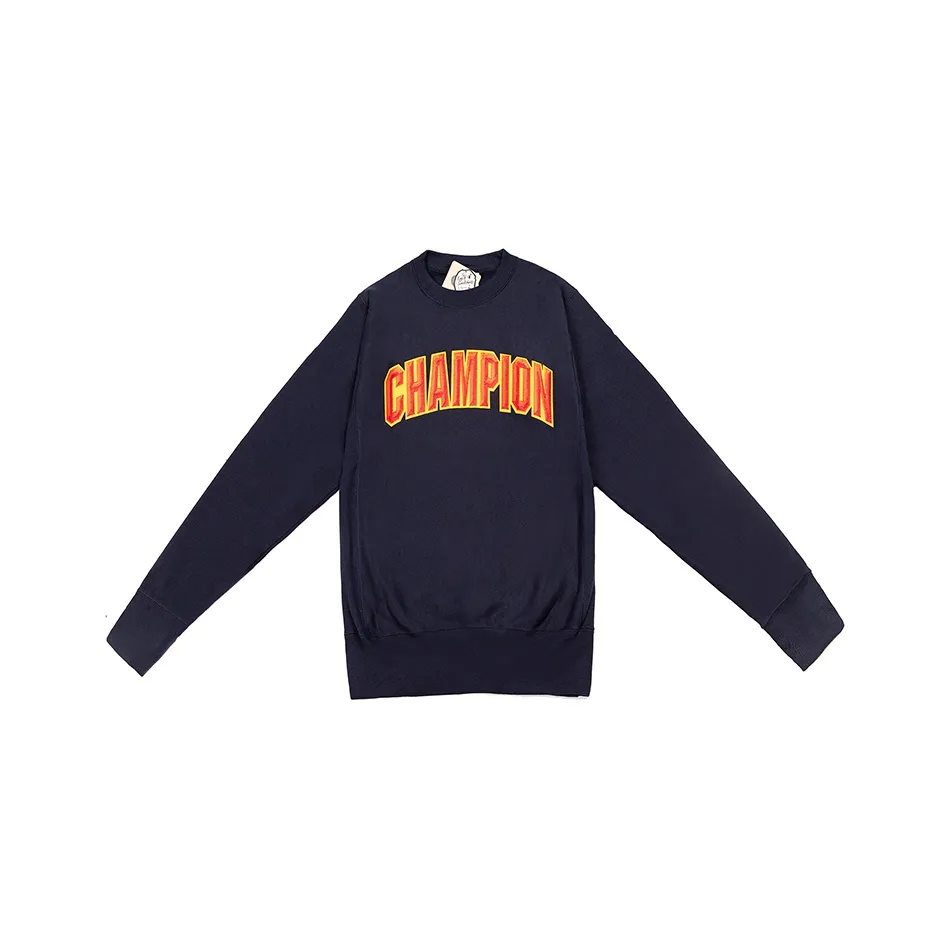 Champion Sweatshirt US Version Unisex Navy Blue