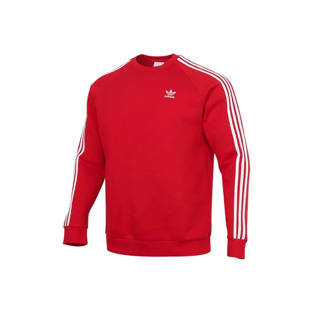 Adidas Originals 3 Stripes Sweatshirts Men's Red