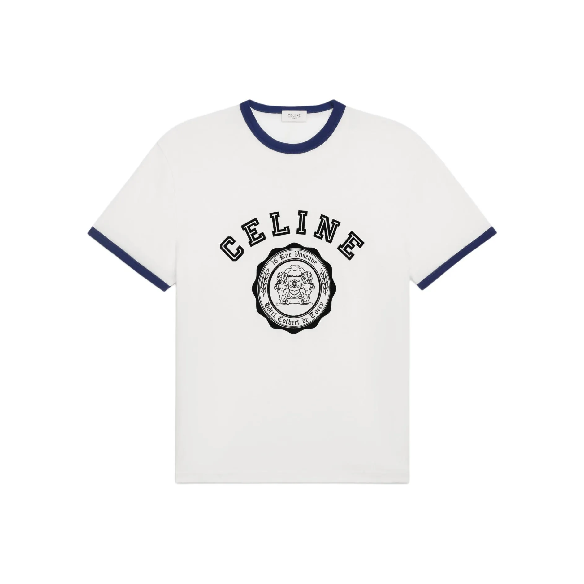 CELINE Blason Loose T shirt In Cotton Jersey