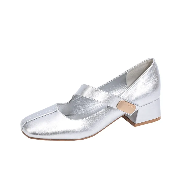 Beijiani Грубый каблук Туфли Мэри Джейн 4CM Женские