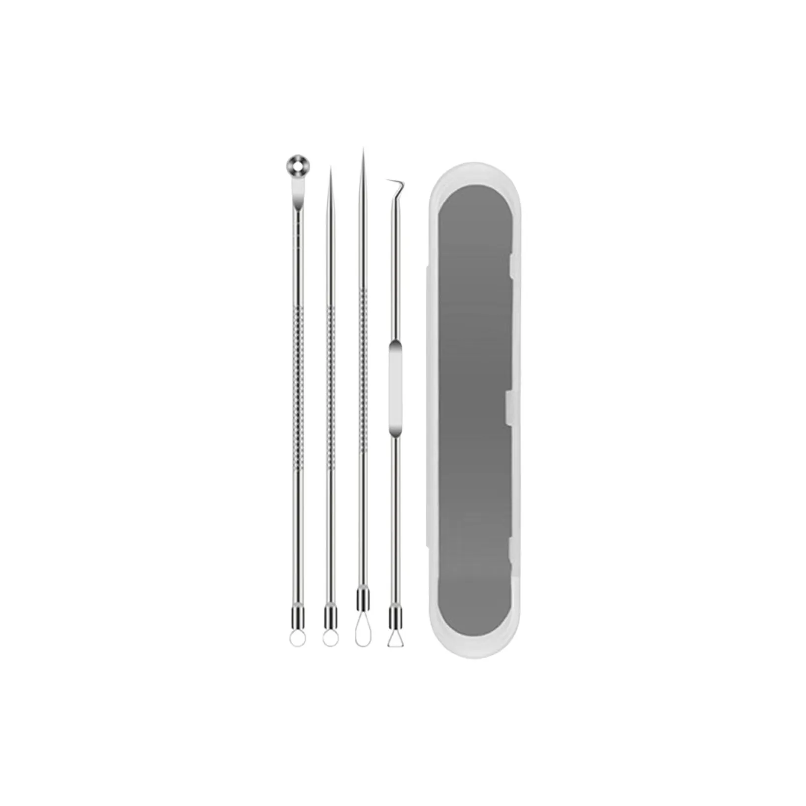 JIANYINGSHU Pimple Extractor Blackhead Extractor Set With Closed End Picking Tools For Acne Cleansing, Home Use