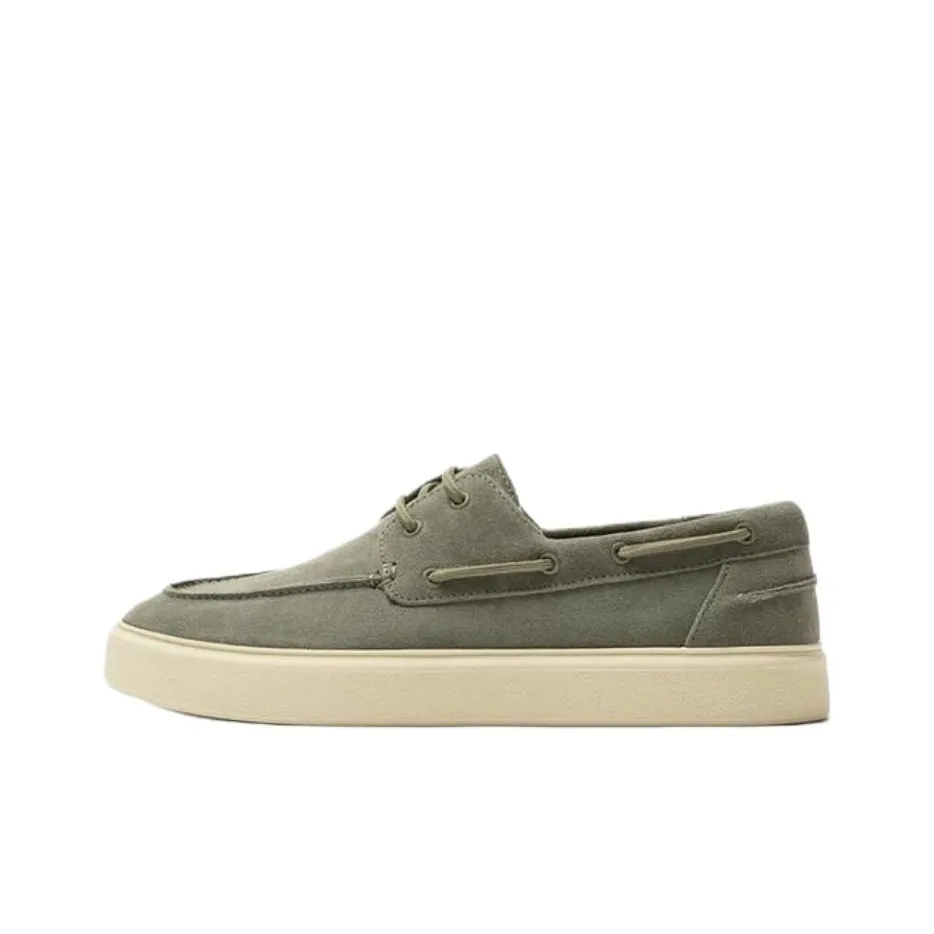 ZARA Boat Shoes Men's Green