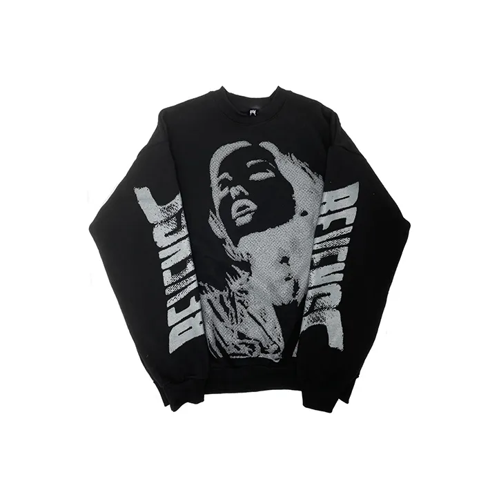 Свитшот Revenge с круглым вырезом мужской черный