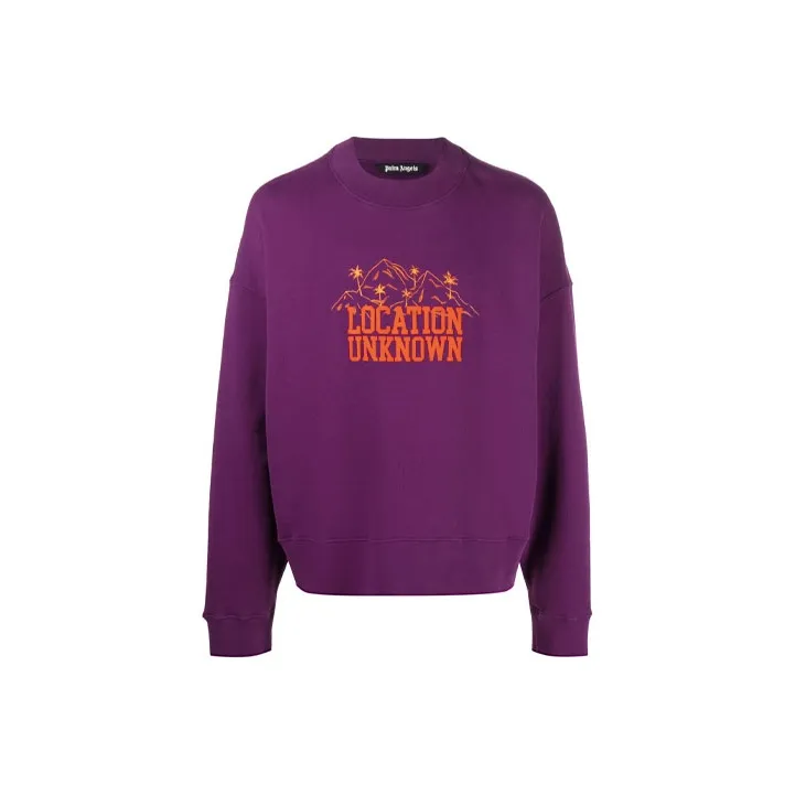 PALM ANGELS Location Unknown Crew Neck Sweatshirt