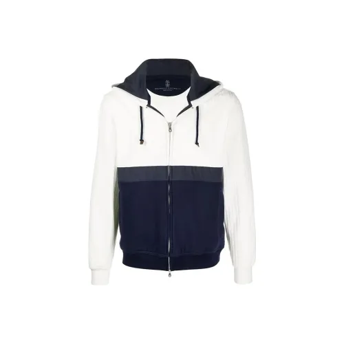Brunello Cucinelli Мужские толстовки морского синего цвета