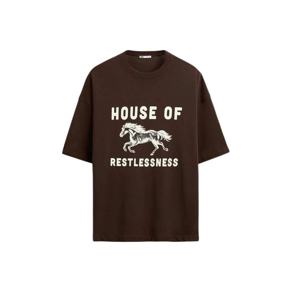 ZARA T Shirts Men's Brown