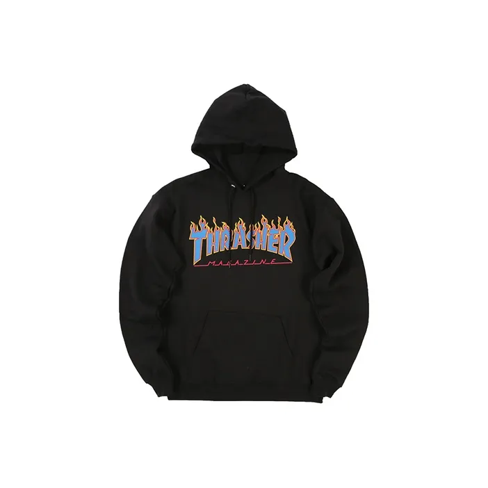 Thrasher Свитшот Американская версия Унисекс Черный