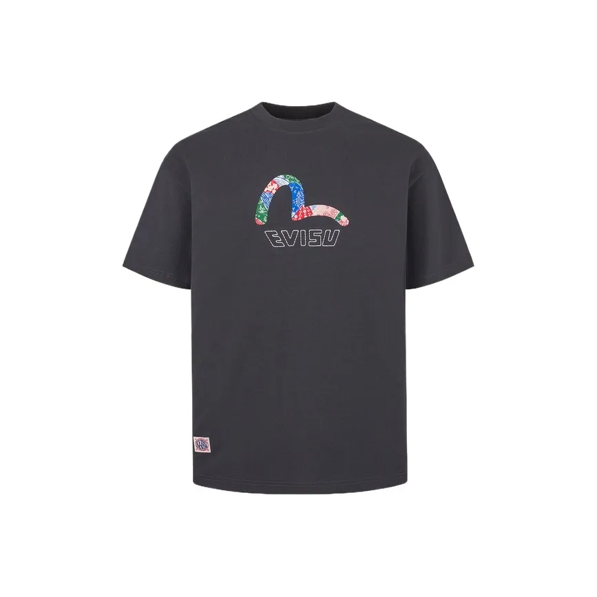 EVISU T Shirt Men's Charcoal Gray