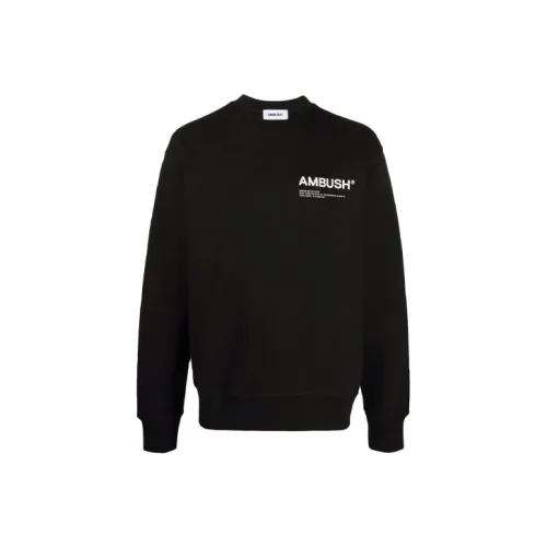 AMBUSH Черный Мужские Свитшоты
