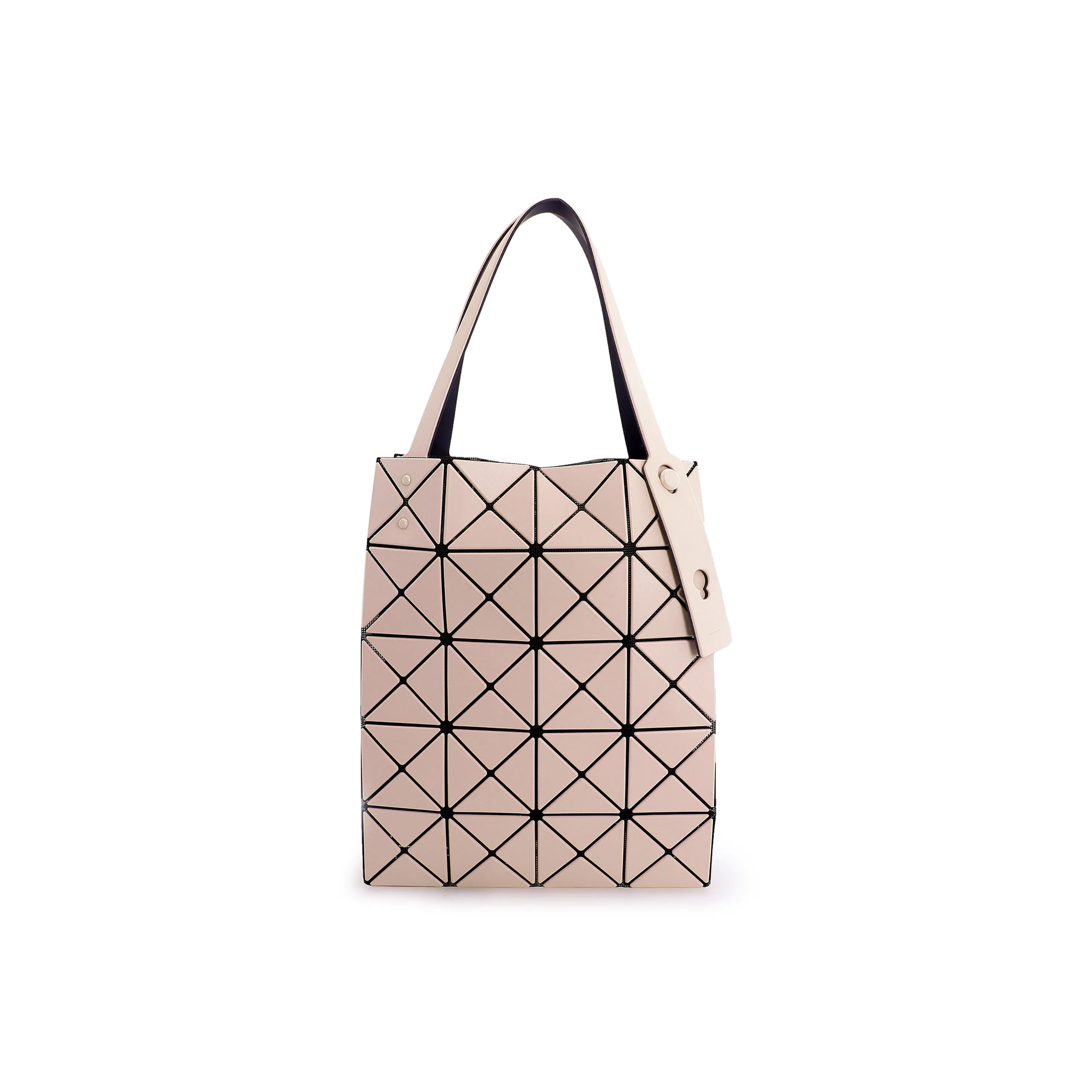 ISSEY MIYAKE Lucent Boxy Nylon Small Square Bag, Tote Bag, Handbag Regular Women's Milk Tea